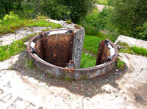 Cutted armour cupola on the Schanez fort