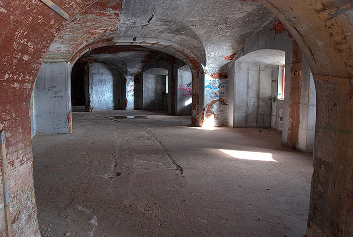 Casemates of the third floor of the fort - Fort Alexander