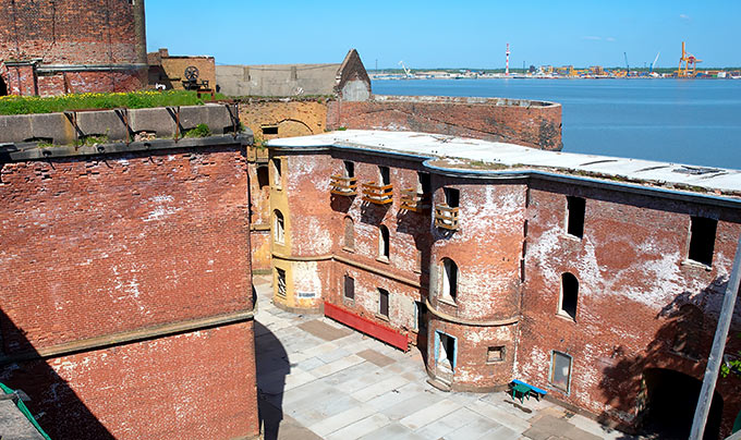 Inner baily of the fort