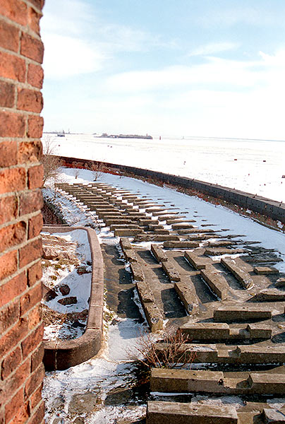 On the roof - Fort Alexander