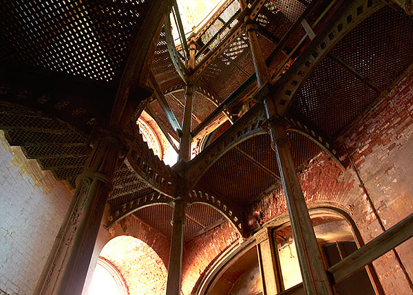 Iron stairs of fort Alexander - Fort Alexander