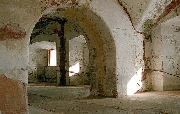 Casemates of 3-rd floor - Fort Alexander