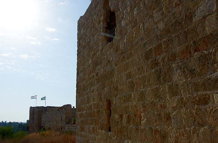 Southern wall of the fortress - Antipatris