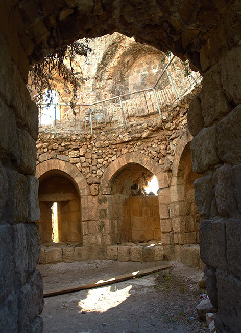 Interiors of the southwest tower - Antipatris