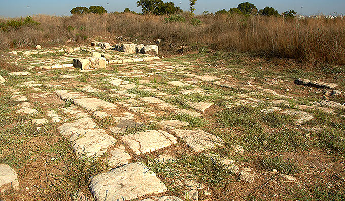 Ancient Roman ruins of Antipatris