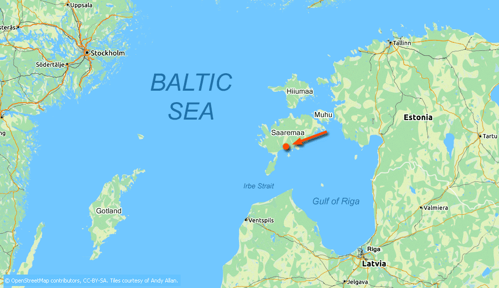 Baltic sea map