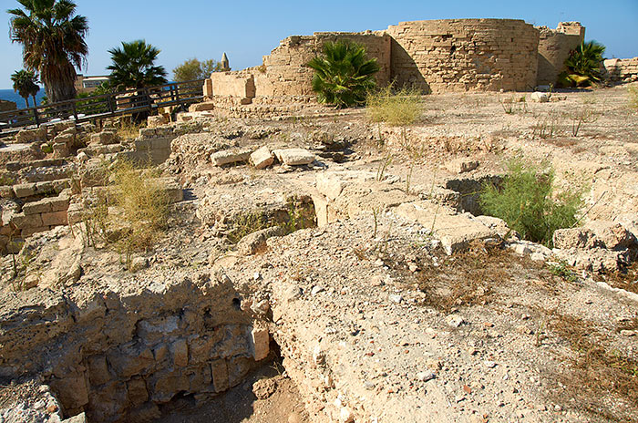 Pagan temple platform - Caesarea