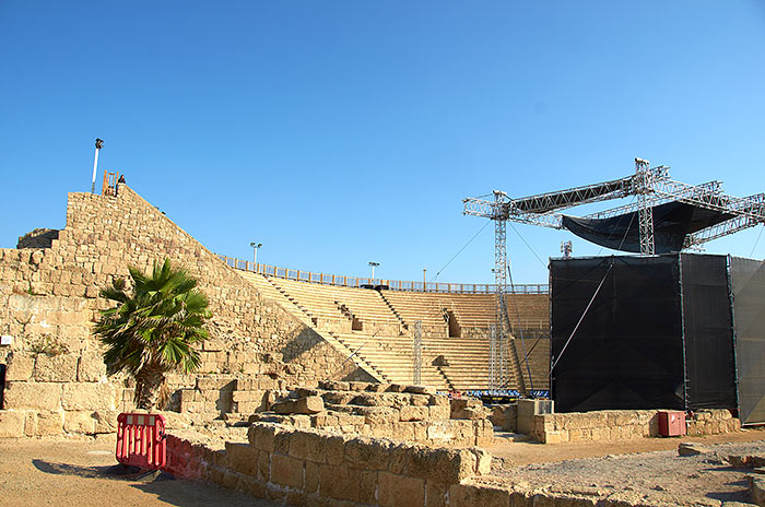General view of the theater - Caesarea