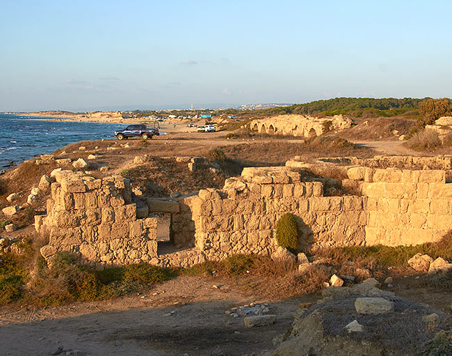 City ​​wall in northern part of Caesarea - Caesarea