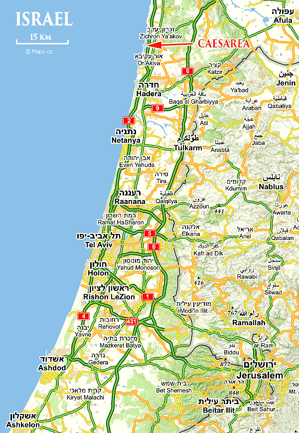 Maps of Israil