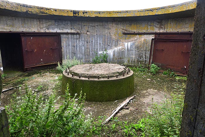 Basement of the 75 mm gun - Coastal Artillery