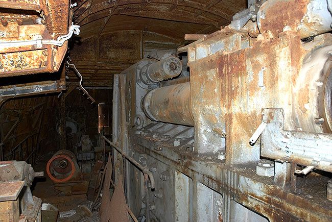 Installation view towards it's rear part - Coastal Artillery