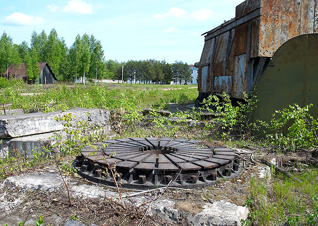 Test gun's emplacement - Coastal Artillery