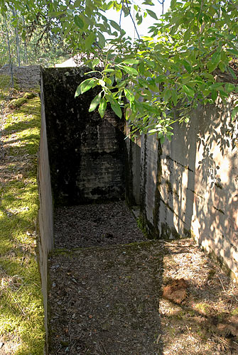 Entrance to the emplacement - Coastal Artillery