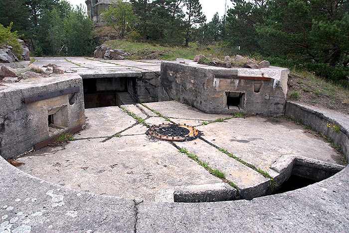 Gun emplacement of the Central Battery - Coastal Artillery
