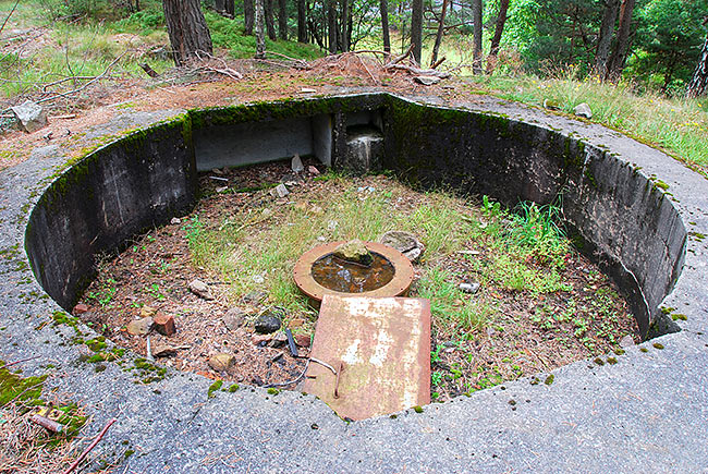 Anti-aircraft gun emplacement of the 1940s - Coastal Artillery