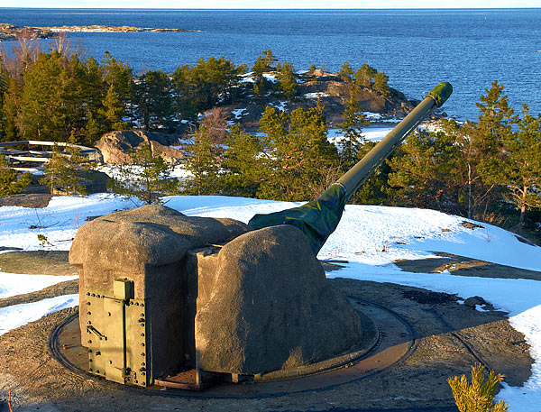 105 mm coastal gun m/50 - Coastal Artillery