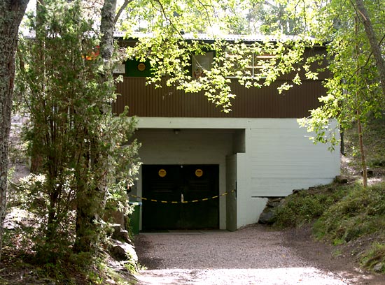 Entrance to fort's vault - Coastal Artillery