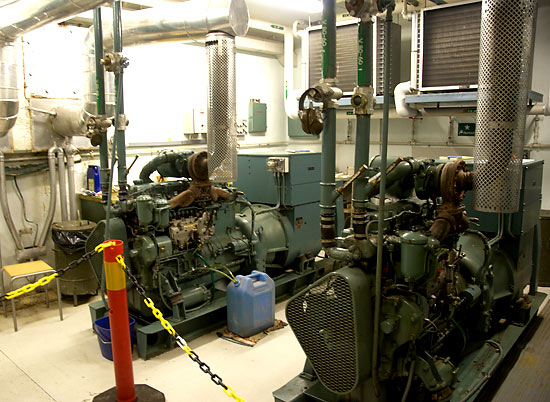 Diesel generator room - Coastal Artillery