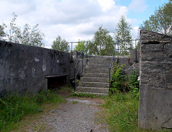 Gun emplacements on top of a mountain - Coastal Artillery