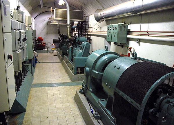 Diesel engine room - Coastal Artillery