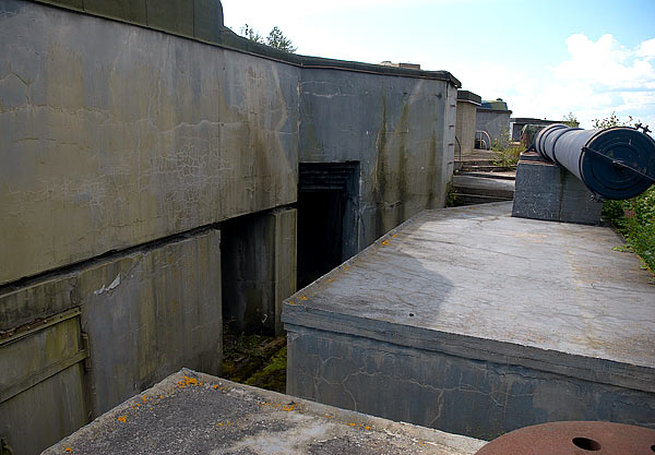 Concrete block of old 10" battery - Coastal Artillery