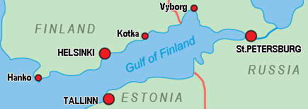 Gulf of Finland map