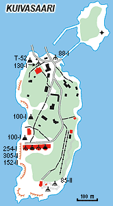 Карта острова Куйвасаари