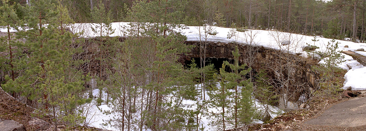 305 mm gun's emplacement panarama - Coastal Artillery