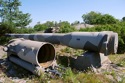 Reserve barrel and recoil system - Coastal Artillery