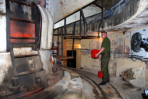 Under turret gallery - Coastal Artillery