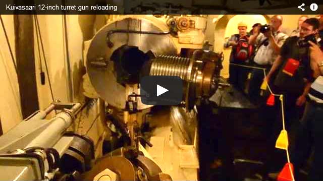 Loading of the gun (video) - Coastal Artillery
