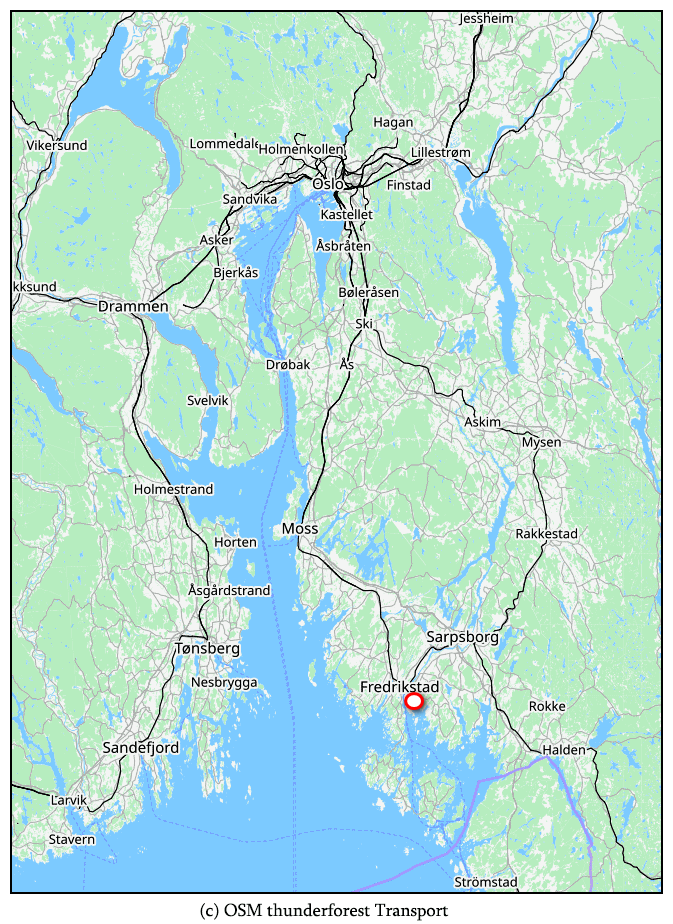 South Norway map