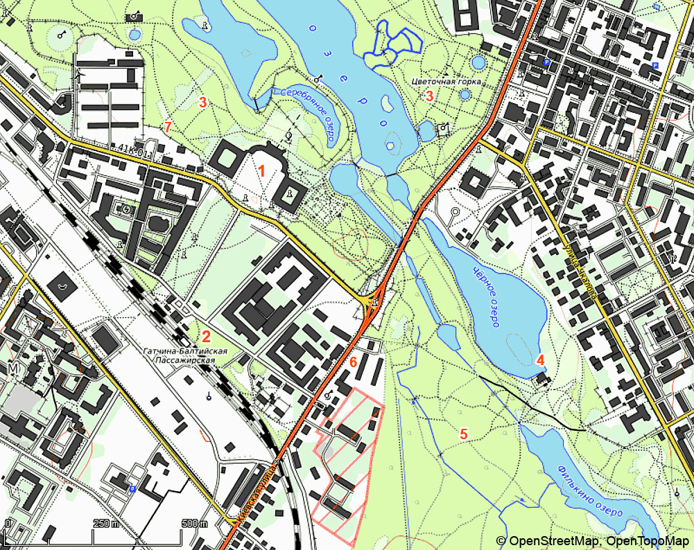 Gatchina city map