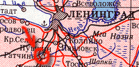 Карта крупномасштабная Ленинградской области