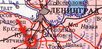 Map of Vicinities of St.Petersburg