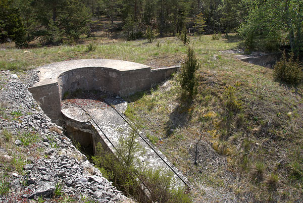 Spotlight emplacement - Gotland fortifications