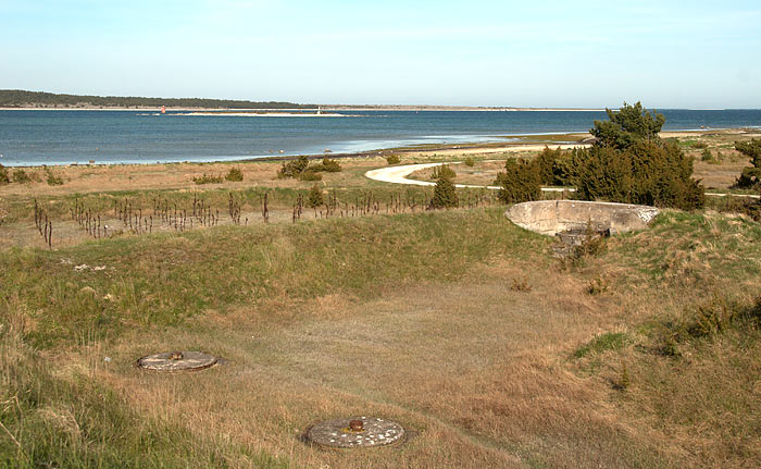 East part of Fårösund strait - Gotland fortifications