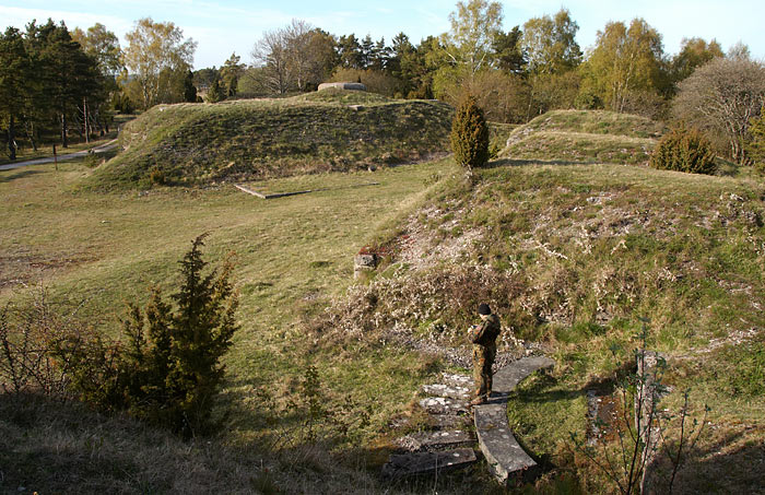 General sight of battery #1 - Gotland fortifications