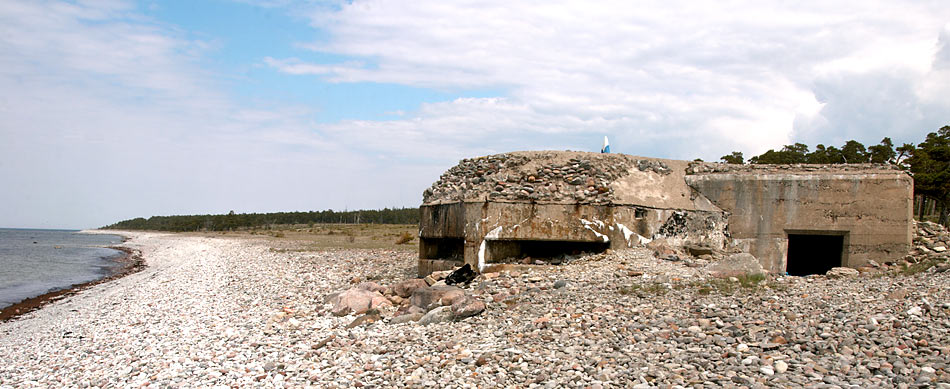 Beach panorama around the village of Tofta - Gotland fortifications