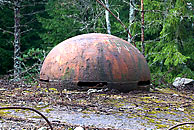 Observation cupola of bunker at Harparskog line (H-Line)