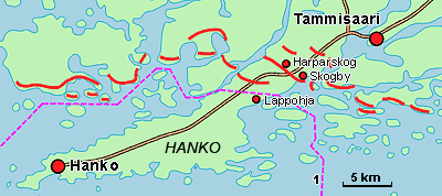 General Harparskog line lay out