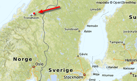 Карта Скандинавии