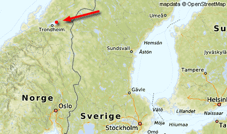 Map of Scandinavia