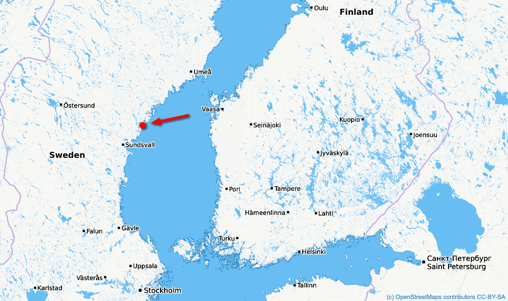 Fortress Hemsö location