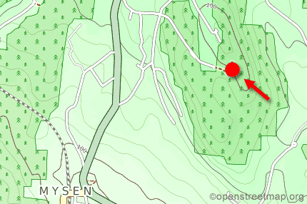 Mysen area map