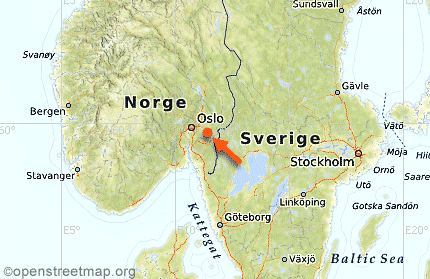 Map of Scandinavia