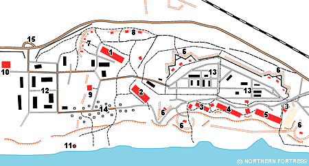 Layout of Ino Fort