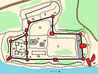 Ivangorod fortress layout