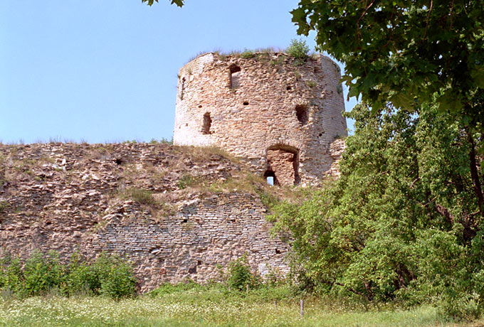 Interior of the tower of Izborsk fortress